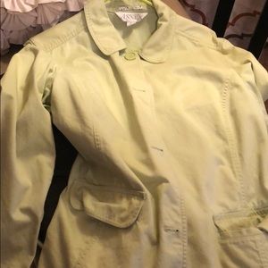 Light green 3/4 length outdoor jacket